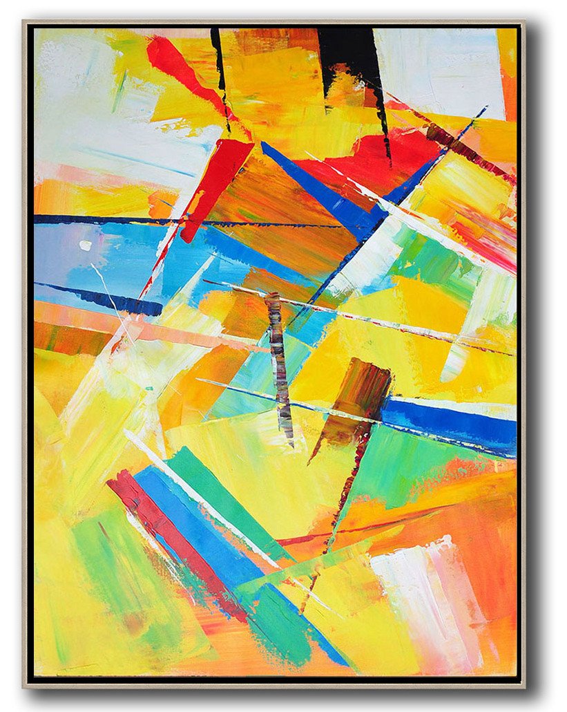 Palette Knife Contemporary Art #L42B - Click Image to Close